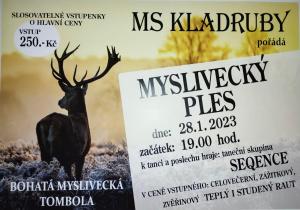 Plakát myslivecký ples